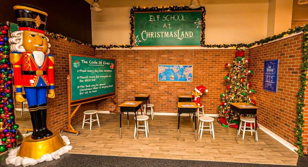 Elf School classroom at ChristmasLand Deer Park