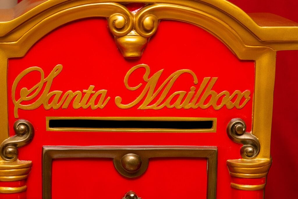 Santa Mailbox for letters to the North Pole at ChristmasLand
